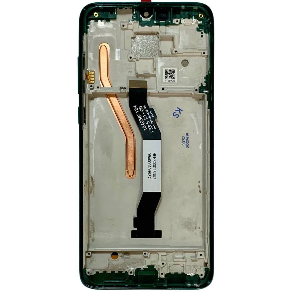 Дисплей для Xiaomi RedMi Note 8 Pro з чорним тачскріном та зеленою корпусною рамкою, Original (PRC) 742648 фото