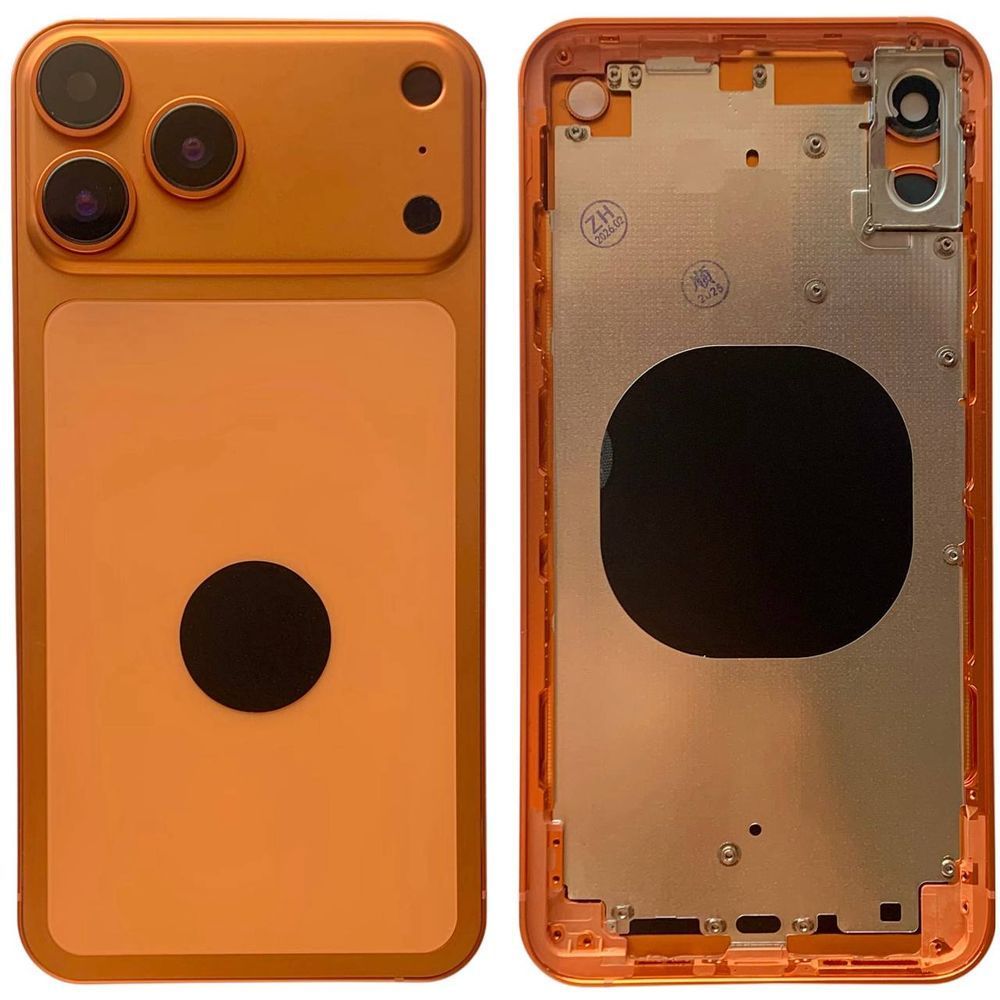 Корпус для iPhone XS Max в формі iPhone 17 Pro Max, orange 150998 фото
