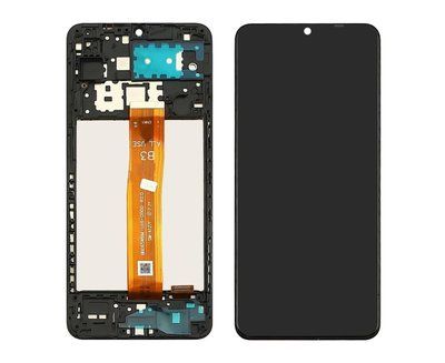Дисплей для Samsung A127 Galaxy A12 (2021) з чорним тачскріном та корпусною рамкою, IPS 1405324 фото
