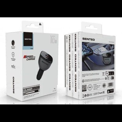 АЗП SENTEO Q-08 USB + 2USB-C PD/QC 165W 3A  38908 фото