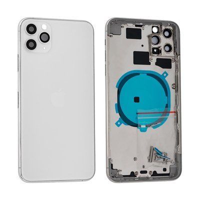 Корпус для iPhone 11 Pro Max White в зборі з тримачем SIM та кнопками, EU 105320 фото