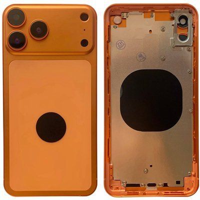 Корпус для iPhone XS Max в формі iPhone 17 Pro Max, orange 150998 фото