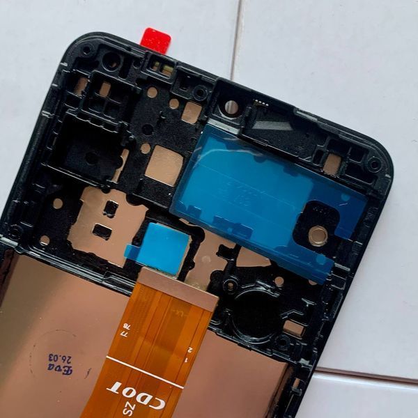 Дисплей для Samsung A127 Galaxy A12 (2021) з чорним тачскріном та корпусною рамкою, IPS 1405324 фото