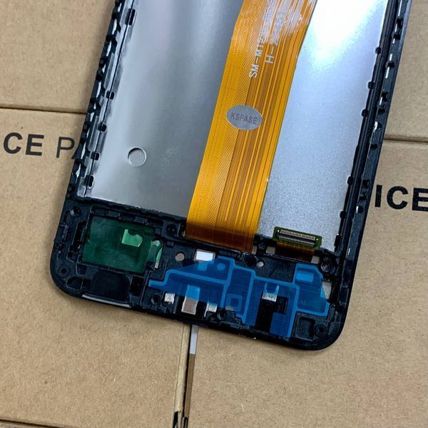 Дисплей для Samsung M127F Galaxy M12 black (M127F_REV0.1) з чорним тачскріном та корпусною рамкою, Original (China) 1405412 фото