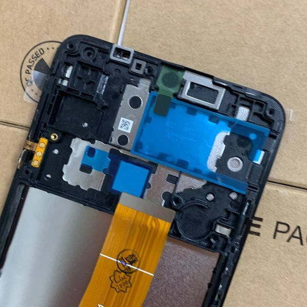 Дисплей для Samsung M127F Galaxy M12 black (M127F_REV0.1) з чорним тачскріном та корпусною рамкою, Original (China) 1405412 фото