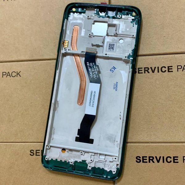 Дисплей для Xiaomi RedMi Note 8 Pro з чорним тачскріном та зеленою корпусною рамкою, Original (PRC) 742648 фото