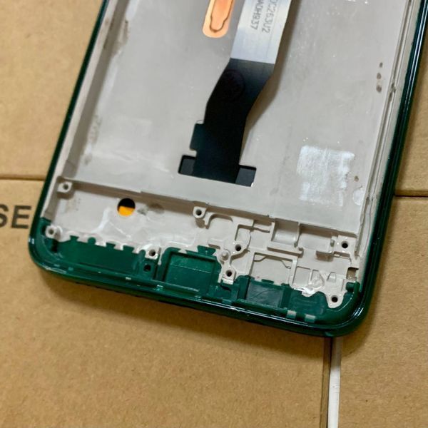 Дисплей для Xiaomi RedMi Note 8 Pro з чорним тачскріном та зеленою корпусною рамкою, Original (PRC) 742648 фото