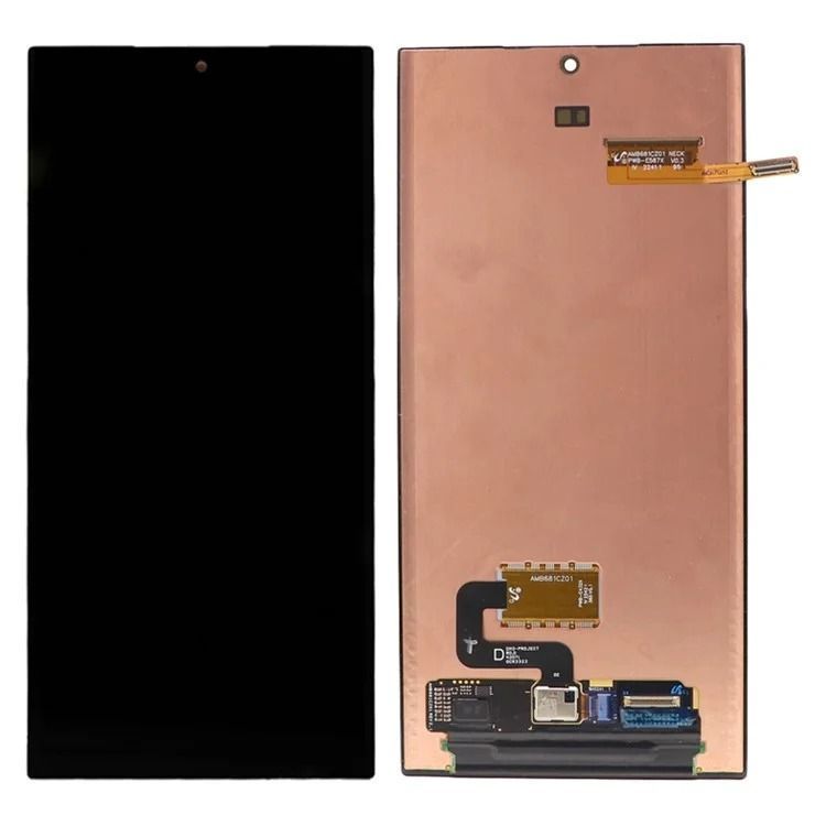 Дисплей для Samsung S918 Galaxy S23 Ultra з чорним тачскріном, Service Pack Original 1405403 фото