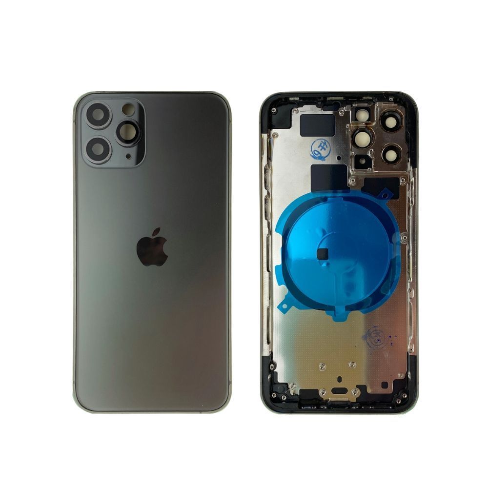 Корпус для iPhone 11 Pro Black в зборі з тримачем SIM та кнопками, USA 1408567 фото