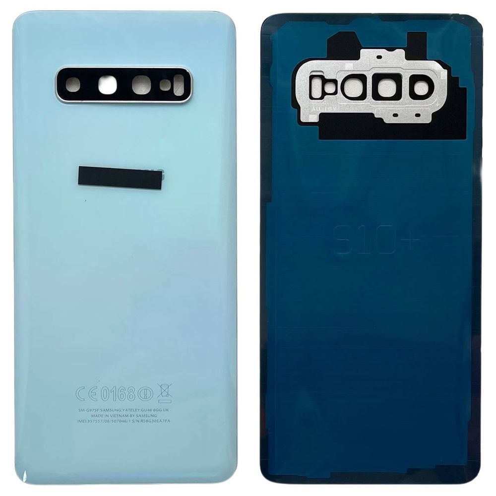 Задня кришка Samsung G975 Galaxy S10 Plus white (зі склом камери) 5986 фото