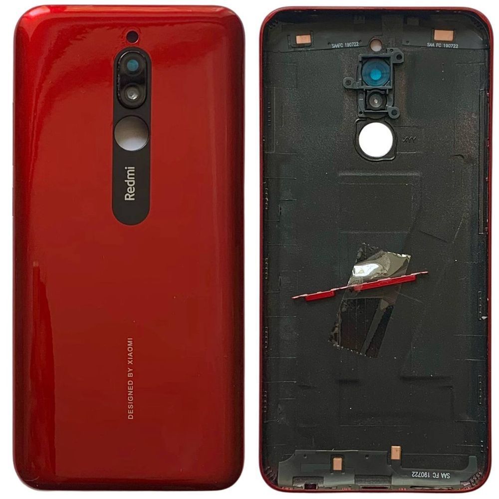 Задня кришка Xiaomi Redmi 8 red (зі склом камери) 0712267 фото