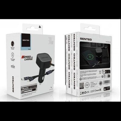 АЗП SENTEO Q-10c USB + USB-C PD/QC 30W 3A 37959 фото