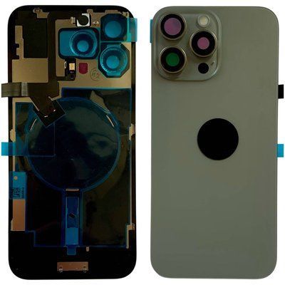 Задня кришка корпусу iPhone 16 Pro Max Gray (зі склом камери, MagSafe, NFC), Original (China) 561057 фото