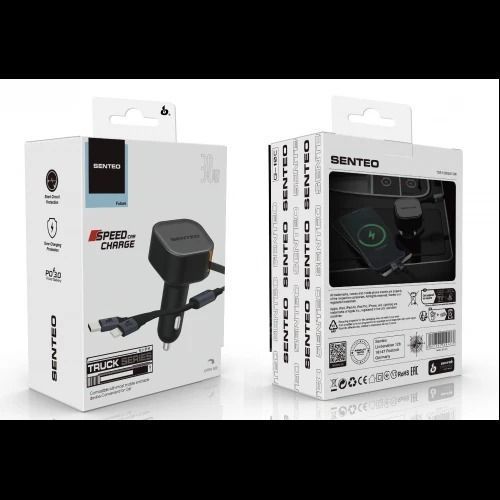 АЗП SENTEO Q-10c USB + USB-C PD/QC 30W 3A 37959 фото