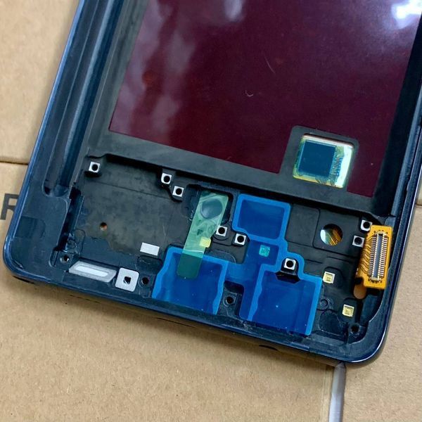 Дисплей для Samsung N770 Galaxy Note 10 Lite з чорним тачскріном та корпусною рамкою, OLED 83362 фото