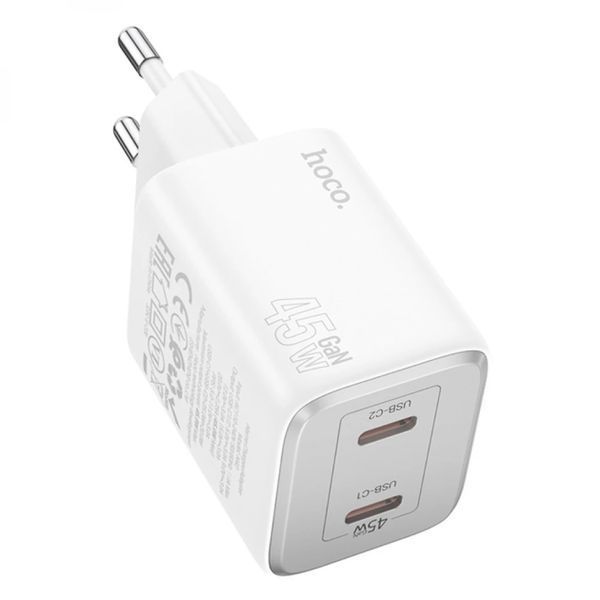 МЗП 2Port Hoco N42 2USB-C PD 45W 37971 фото