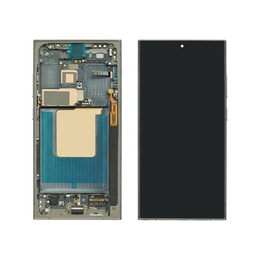 Дисплей для Samsung S928 Galaxy S24 Ultra (5G) (2024) з чорним тачскрином та сірою корпусною рамкою GH82-33396A Original 49771 фото