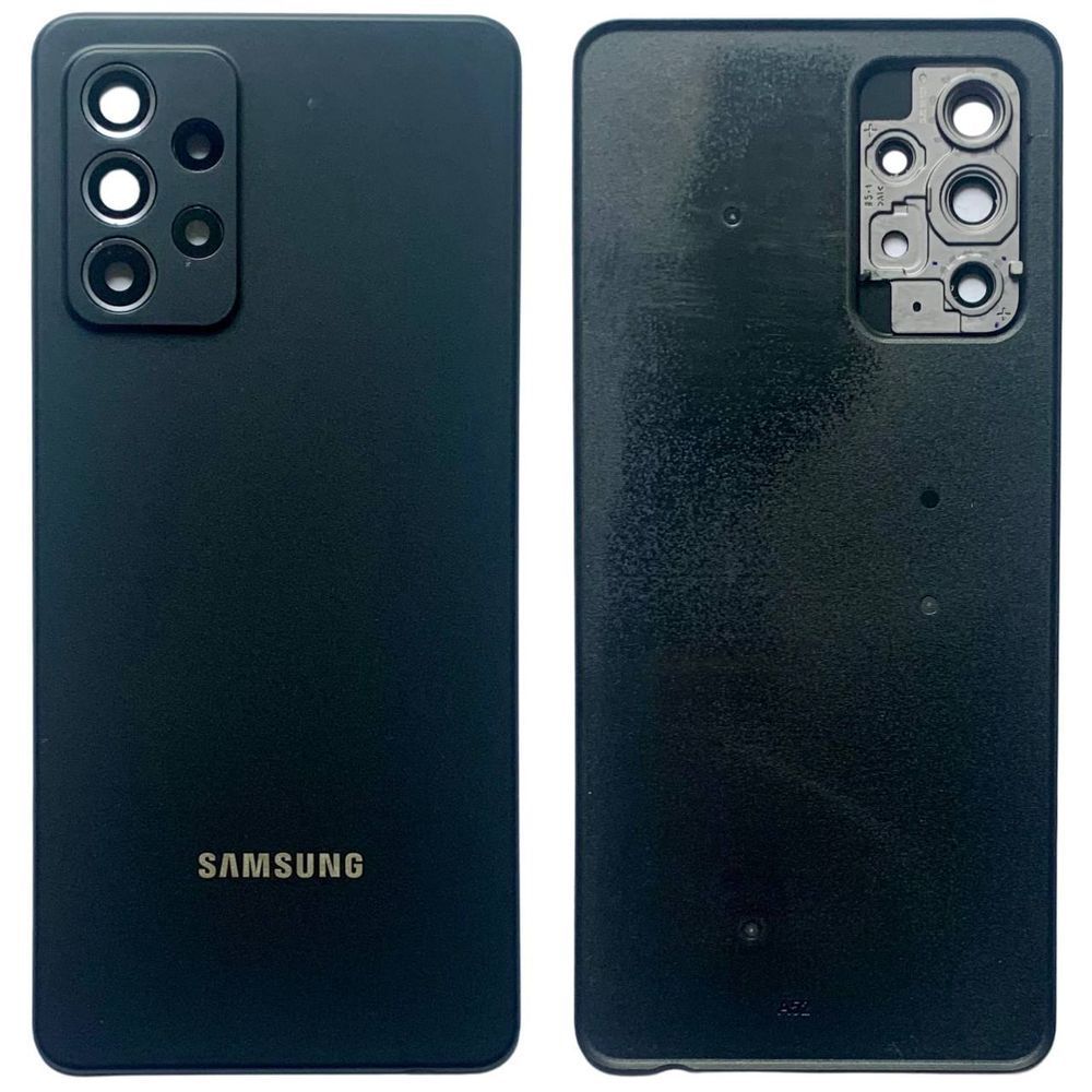 Задня кришка Samsung A525 | A528 Galaxy A52 2021 black (зі склом камери) 6029 фото