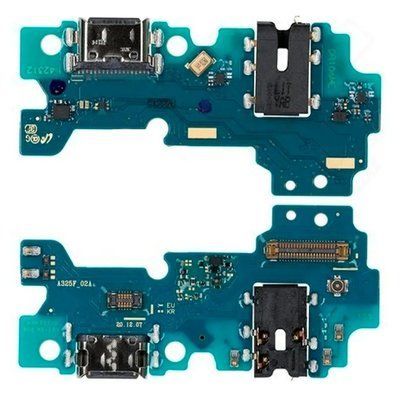 Роз'єм зарядки для Samsung A325 Galaxy A32 4G на платі з мікрофоном та компонентами, Original 062184 фото