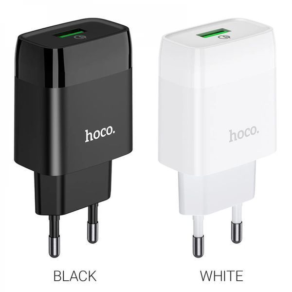 МЗП 1Port Hoco C72Q Glorious USB QC3.0 black 39851 фото