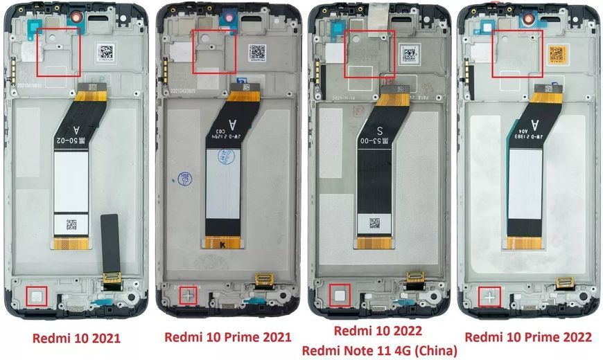 Дисплей для Xiaomi Redmi 10 (21061119AG, 21061119DG, 21061119AL) з чорним тачскріном та корпусною рамкою, Original (PRC) 9860633 фото