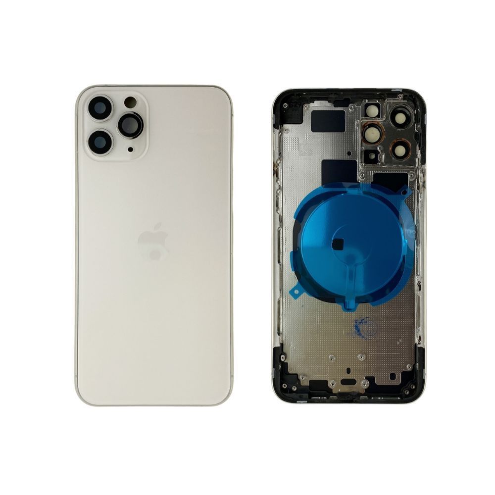 Корпус для iPhone 11 Pro White в зборі з тримачем SIM та кнопками, USA 1408569 фото
