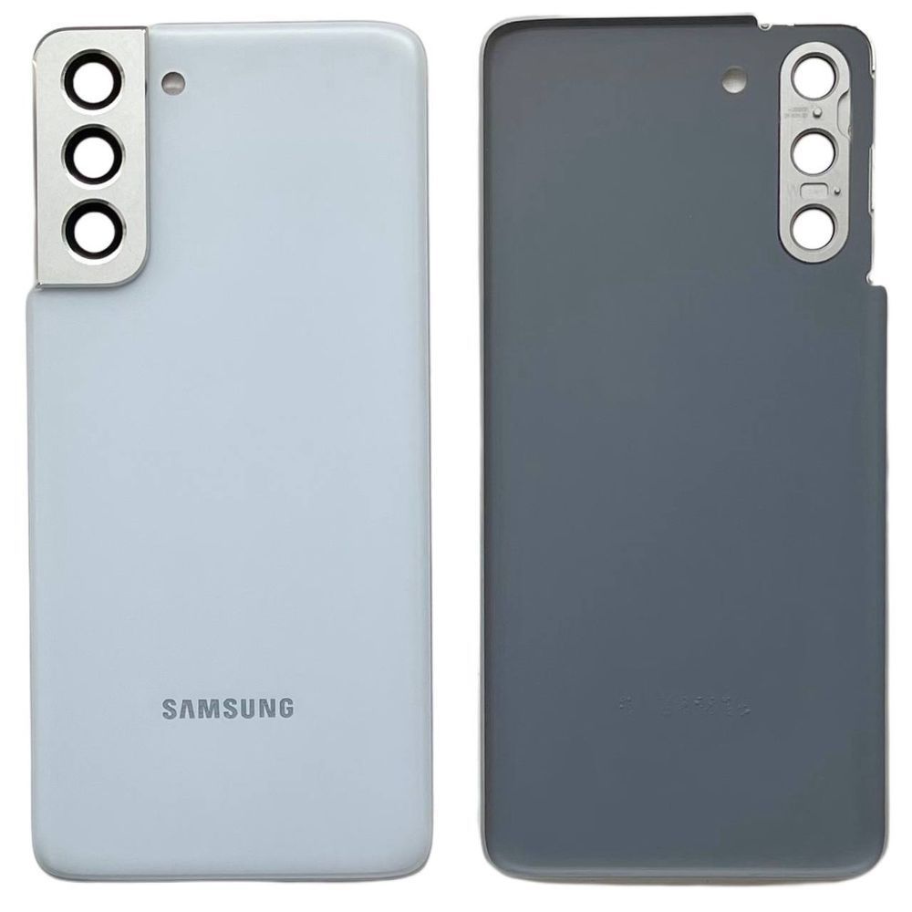 Задня кришка Samsung G991 Galaxy S21 white (зі склом камери)  6064 фото