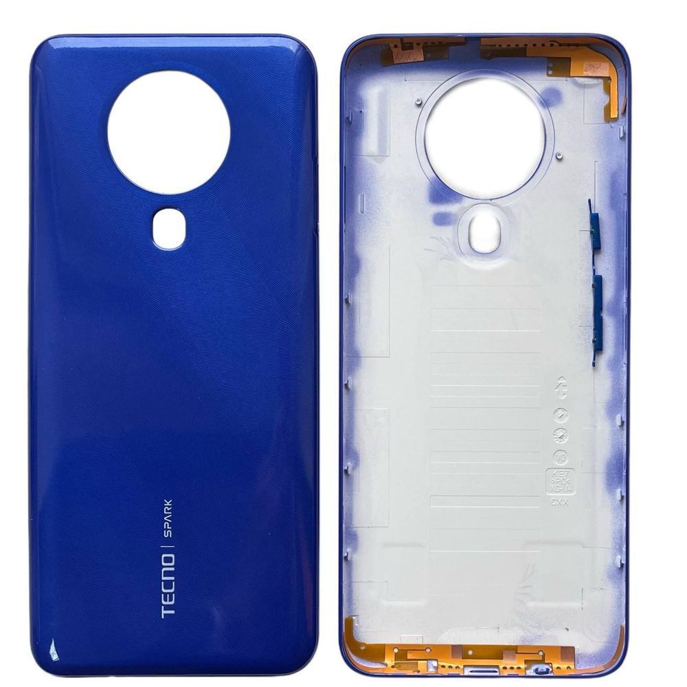 Задня кришка Tecno Spark 6 blue (без скла камери) 097610 фото