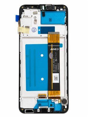 Дисплей для Samsung A235F Galaxy A23 black (SM-A235F_REV0.1) з чорним тачскріном, корпусною рамкою, спікером,та вібро, Original Self Welded 108098 фото