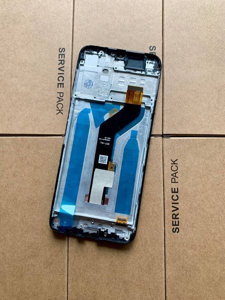 Дисплей для Tecno Spark 7 з чорним тачскріном та корпусною рамкою, Original (PRC) 555672 фото