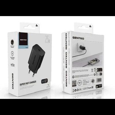 МЗП 1Port SENTEO Z-13 USB-C 3A PD 25W black 37841 фото