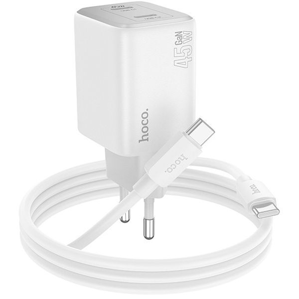 МЗП 2Port Hoco N42 2USB-C PD 45W Type-C to Type-C 37975 фото