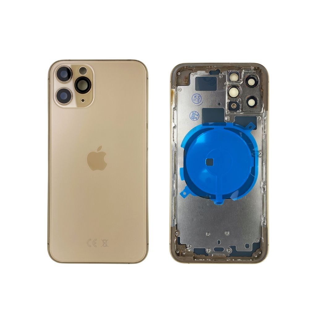Корпус для iPhone 11 Pro Gold в зборі з тримачем SIM та кнопками, EU 1408529 фото
