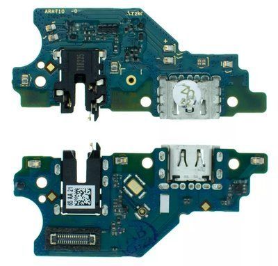 Роз'єм зарядки для Realme C11 (2021) (RMX3231) | Realme C20 (RMX3063) | Realme C21 (RMX3201) на платі з мікрофоном та компонентами, Original 338561 фото