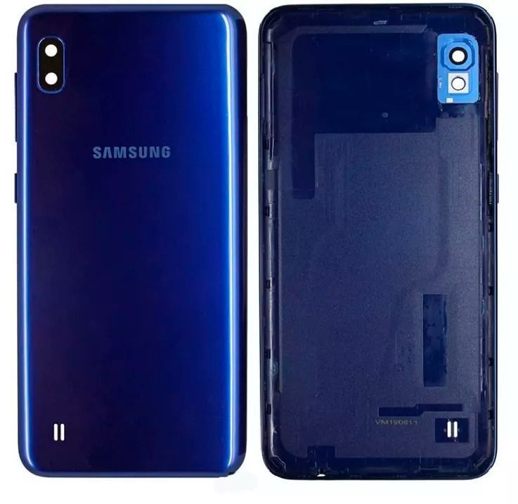 Задня кришка Samsung A105 Galaxy A10 2019 blue (зі склом камери)  5946 фото