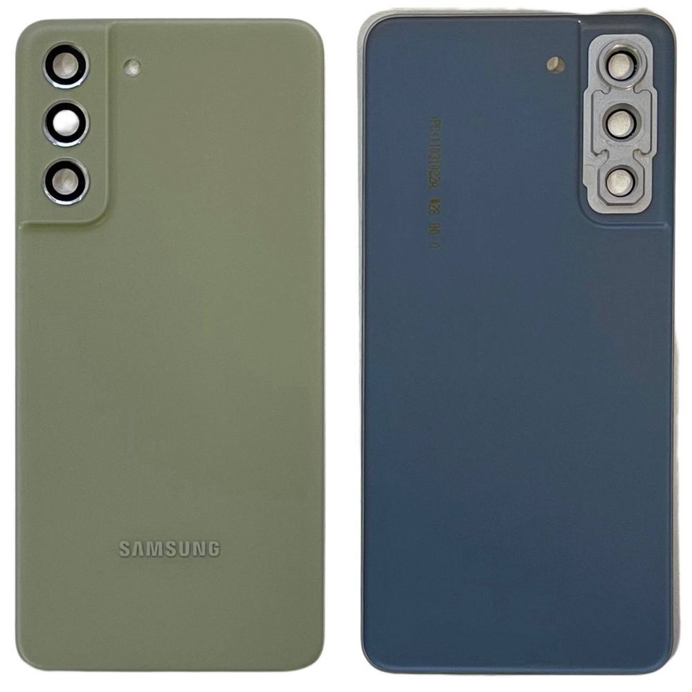 Задня кришка Samsung G990 Galaxy S21 FE olive (зі склом камери)  6071 фото