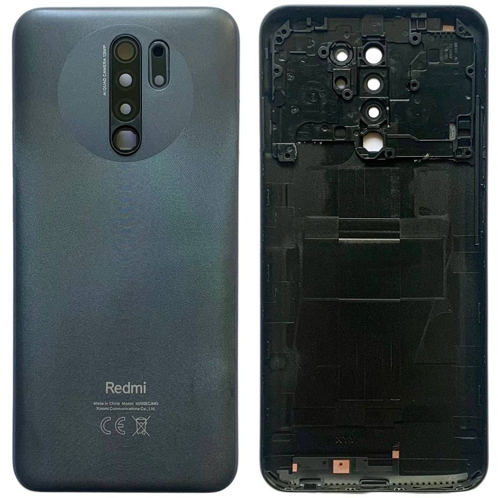 Задня кришка Xiaomi Redmi 9 gray (зі склом камери) 0712275 фото