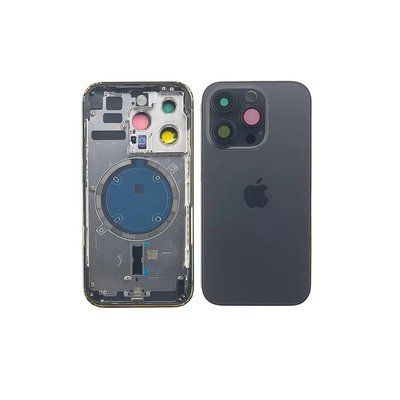 Корпус iPhone 14 Pro Black в зборі з тримачем SIM, кнопками, магнітами та сіткою, USA 7265421 фото