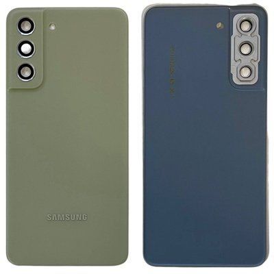 Задня кришка Samsung G990 Galaxy S21 FE olive (зі склом камери)  6071 фото