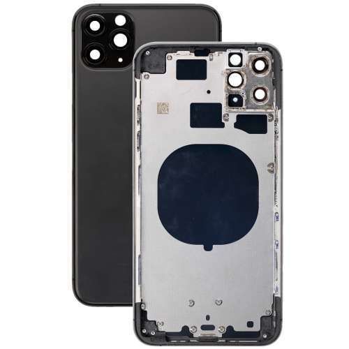 Корпус для iPhone 11 Pro Black в зборі з тримачем SIM та кнопками, EU 1408528 фото