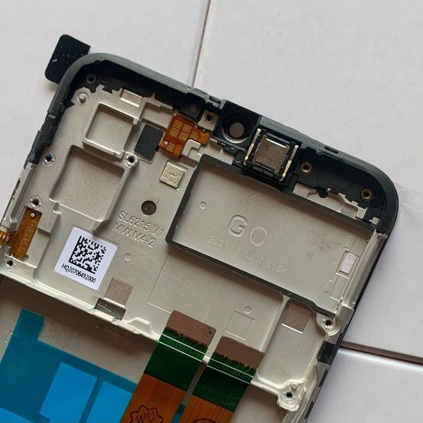 Дисплей для Samsung A037F Galaxy A03S (160.5x72) з чорним тачскріном та корпусною рамкою, INCELL 1405318 фото