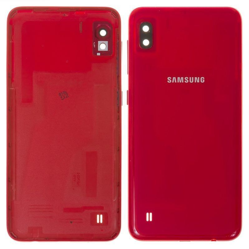 Задня кришка Samsung A105 Galaxy A10 2019 red (зі склом камери) 5945 фото