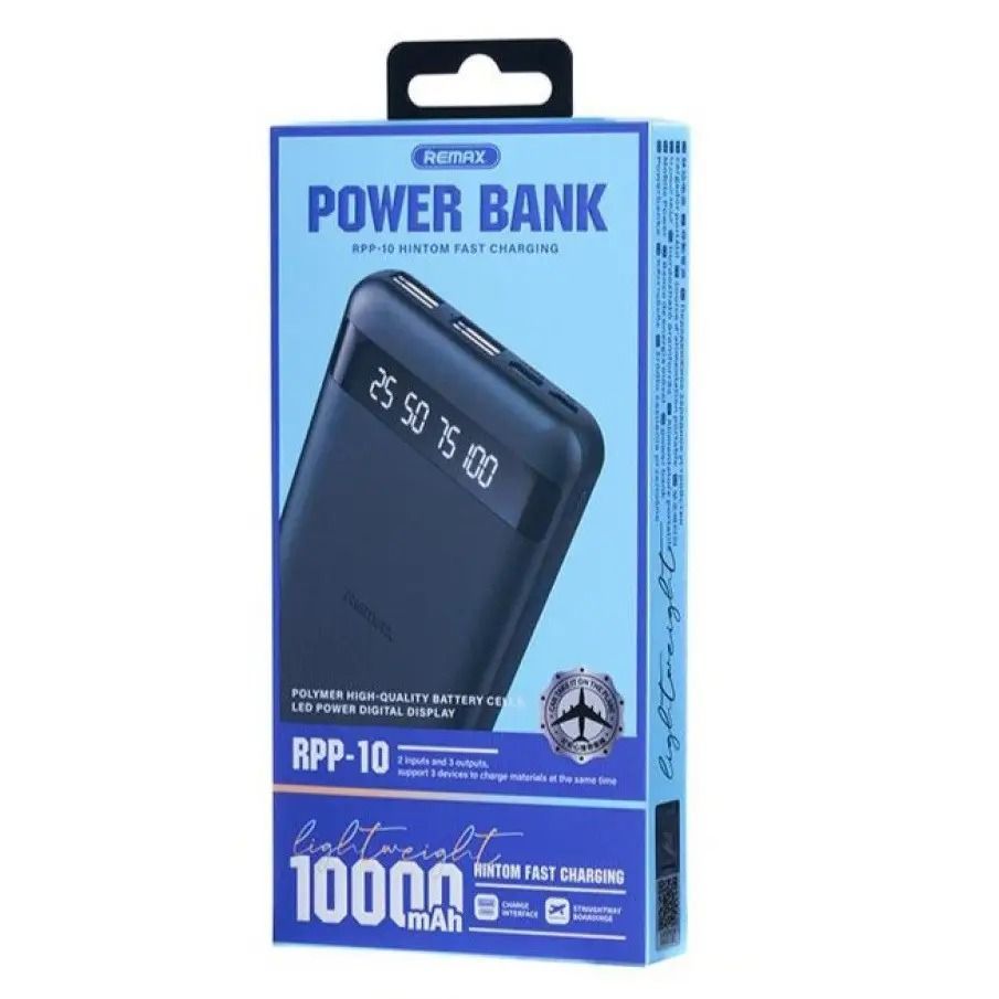 Power bank Remax RPP-10 10000 mAh 502519 фото