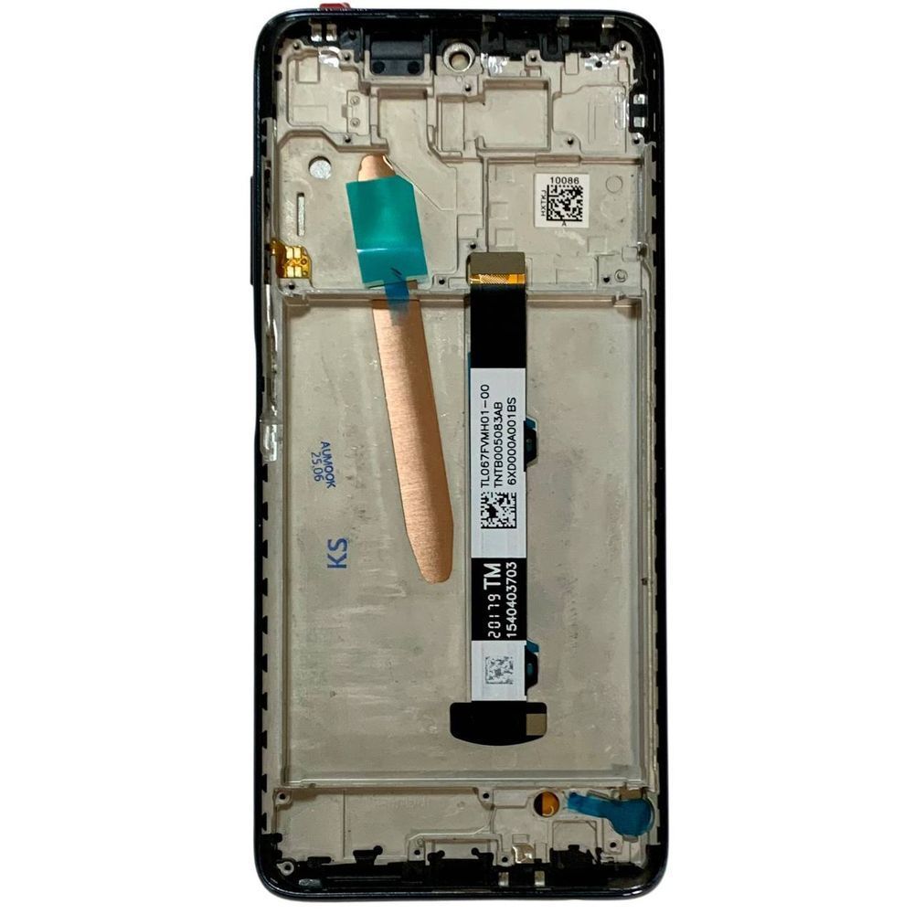 Дисплей для Xiaomi Poco X3 (MZB07Z0IN) з чорним тачскріном та корпусною рамкою, Original PRC 872567 фото
