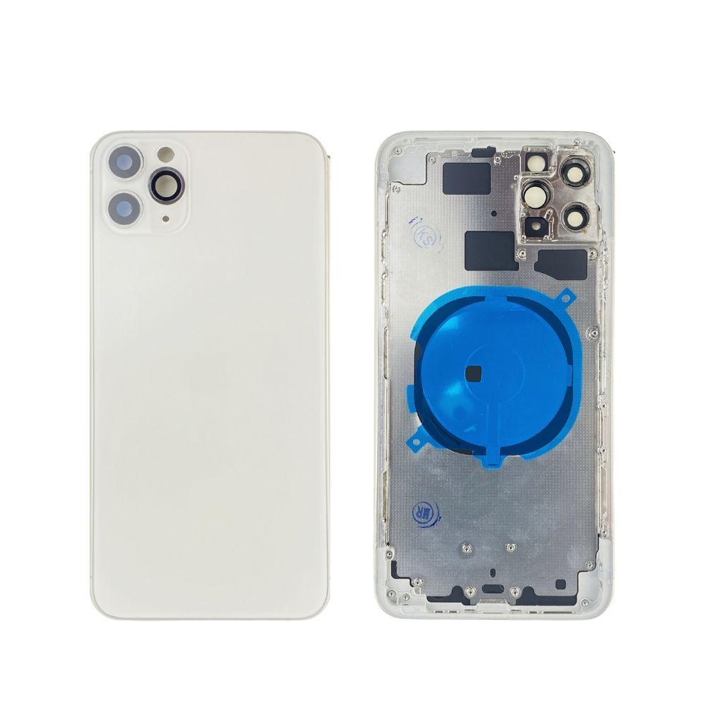 Корпус для iPhone 11 Pro Max White в зборі з тримачем SIM та кнопками, USA 105325 фото