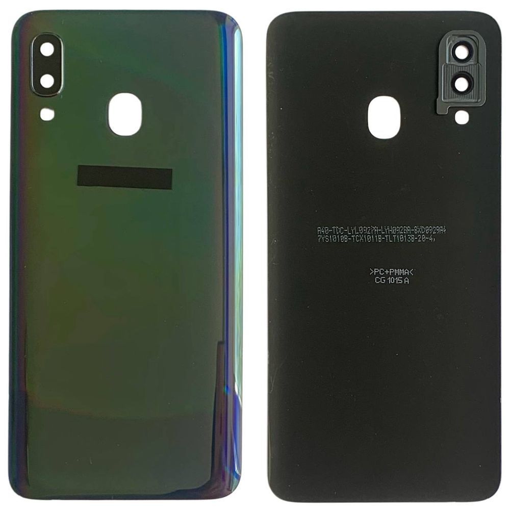 Задня кришка Samsung A405 Galaxy A40 2019 black (зі склом камери) 5947 фото