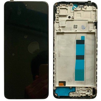 Дисплей для Xiaomi Redmi Note 12 4G з чорним тачскріном та корпусною рамкою, OLED 188943 фото