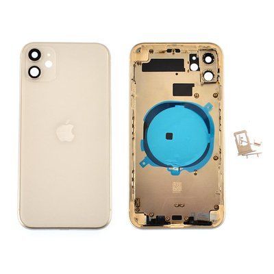 Корпус для iPhone 11 White в зборі з тримачем SIM та кнопками, EU 1408525 фото