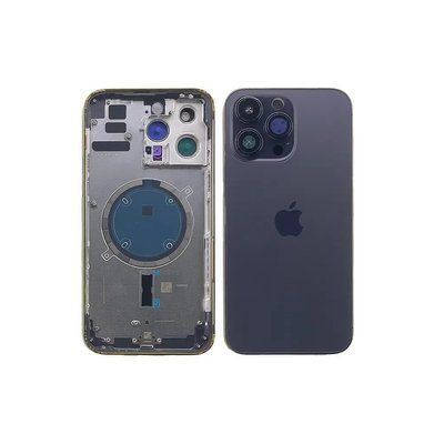 Корпус iPhone 14 Pro Max Deep Purple в зборі з тримачем SIM, кнопками, магнітами та сіткою, USA ( 9433086 фото