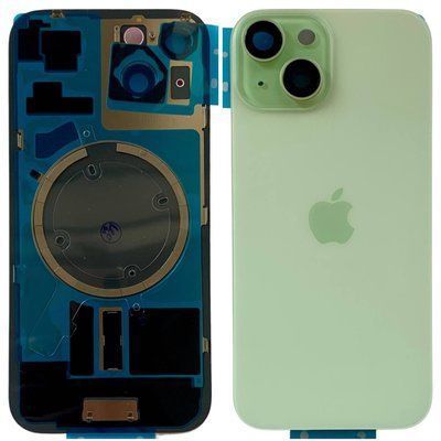 Задня кришка корпусу iPhone 15 Green (зі склом камери, MagSafe), Original (China) 648179 фото